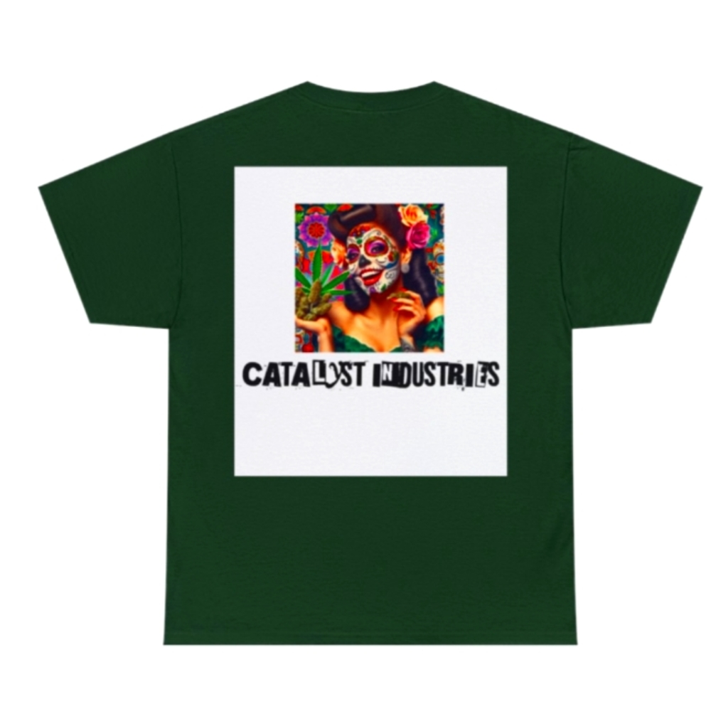 Catalyst Industries sugar skull buds T-shirt all sizes cotton